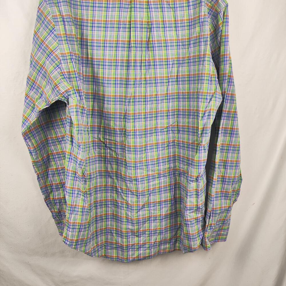 Ralph Lauren Shirt Mens Medium Multicolor Plaid Classic Button Down Long Sleeve - Picture 10 of 11